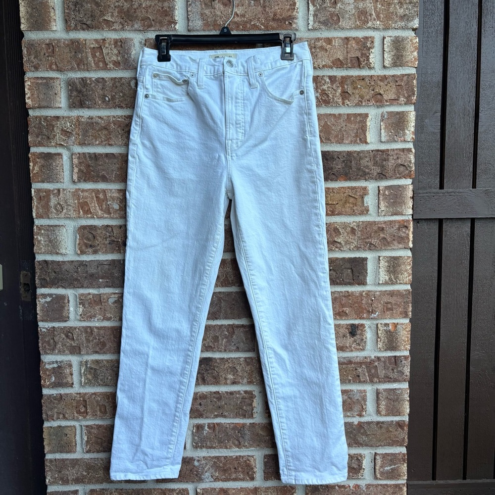 Madewell Classic the perfect vintage White Denim jeans